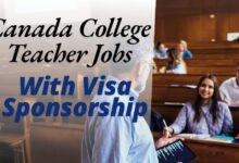 Canada College Teacher Jobs With Visa Sponsorship