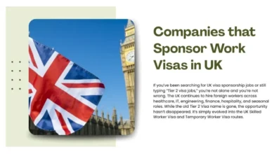 Companies that Sponsor Work