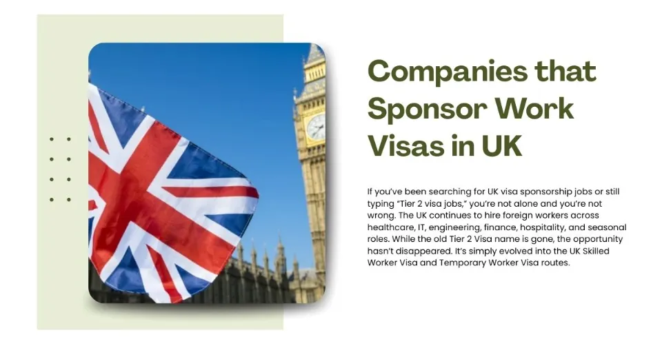 Companies That Sponsor Work Visas In Uk 2026