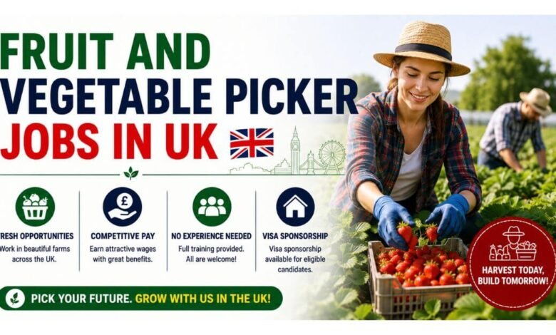 Fruit and Vegetable Picker Jobs in UK
