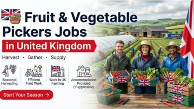 Fruit and Vegetable Pickers Jobs in UK