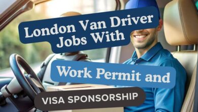 London Van Driver Jobs With Work Permit and Visa Sponsorship