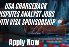 USA Chargeback Disputes Analyst Jobs With Visa Sponsorship