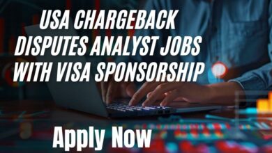USA Chargeback Disputes Analyst Jobs With Visa Sponsorship