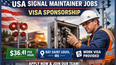 USA Signal Maintainer Jobs With Visa Sponsorship