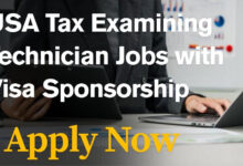USA Tax Examining Technician Jobs with Visa Sponsorship