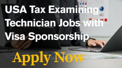 USA Tax Examining Technician Jobs with Visa Sponsorship