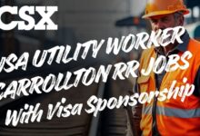USA Utility Worker Carrollton RR Jobs With Visa Sponsorship