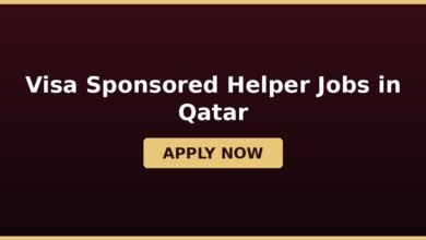Visa Sponsored Helper Jobs in Qatar