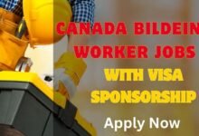 Canada Bildeing worker Jobs with Visa Sponsorship