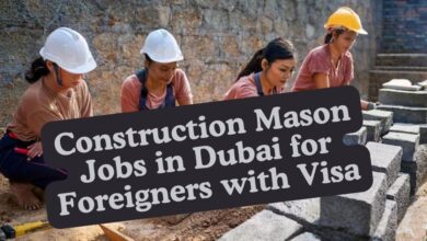 Construction Mason Jobs in Dubai for Foreigners with Visa