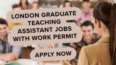 London Graduate Teaching Assistant Jobs with Work Permit