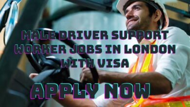 Male Driver Support Worker Jobs in London with Visa