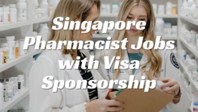 Singapore Pharmacist Jobs with Visa Sponsorship