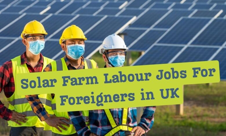 Solar Farm Labour Jobs For Foreigners in UK