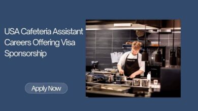 USA Cafeteria Assistant Careers Offering Visa Sponsorship