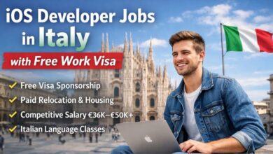 iOS Developer Jobs in Italy with Free Work Visa