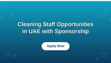 Cleaning Staff Opportunities In UAE with Sponsorship