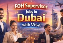 FOH Supervisor Jobs in Dubai with Visa