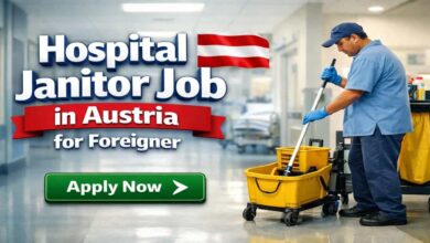Hospital Janitor Job in Austria for Foreigner