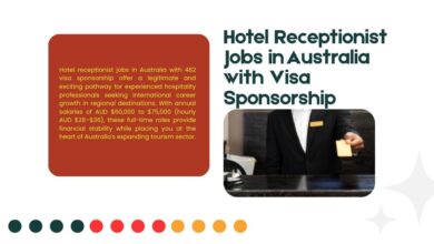 Hotel Receptionist Jobs in Australia