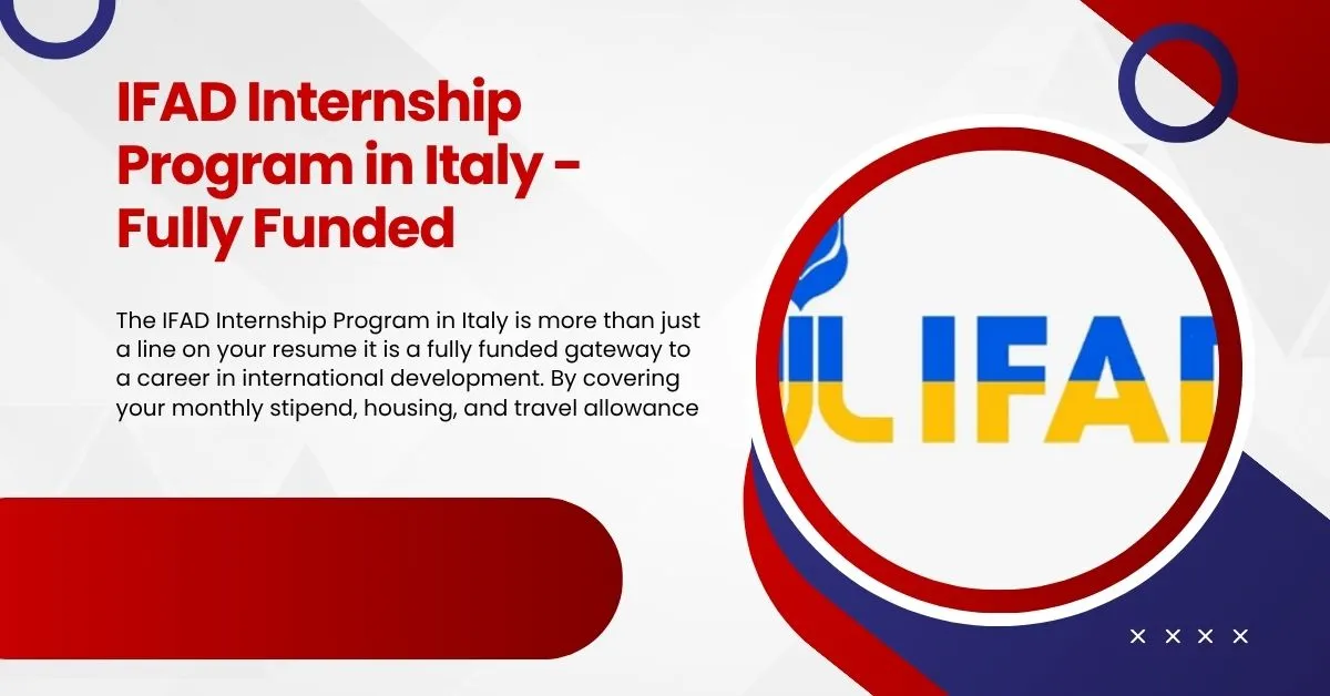 IFAD Internship Program in Italy - Fully Funded