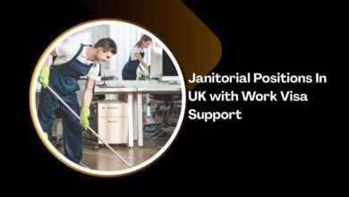 Janitorial Positions In UK with Work Visa Support