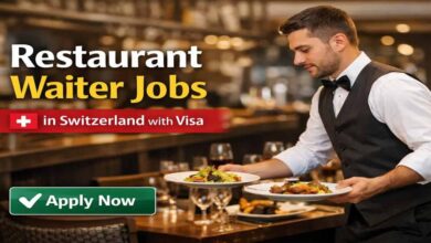 Restaurant Waiter Jobs in Switzerland with Visa
