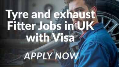 Tyre and exhaust Fitter Jobs in UK with Visa