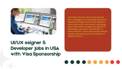 UI/UX Designer & Developer Jobs in USA with Visa Sponsorship