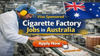 Visa Sponsored Cigarette Factory Jobs in Australia