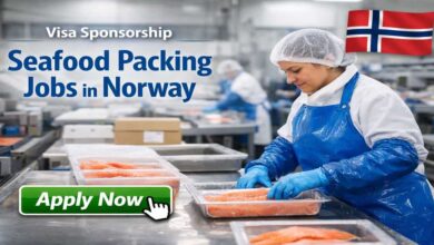 Visa Sponsorship Seafood Packing Jobs in Norway
