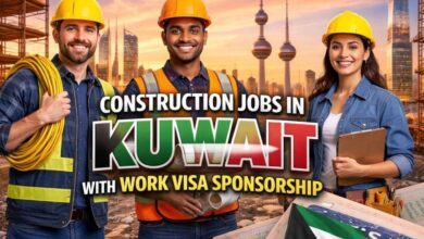 Construction Jobs in Kuwait with Work Visa Sponsorship