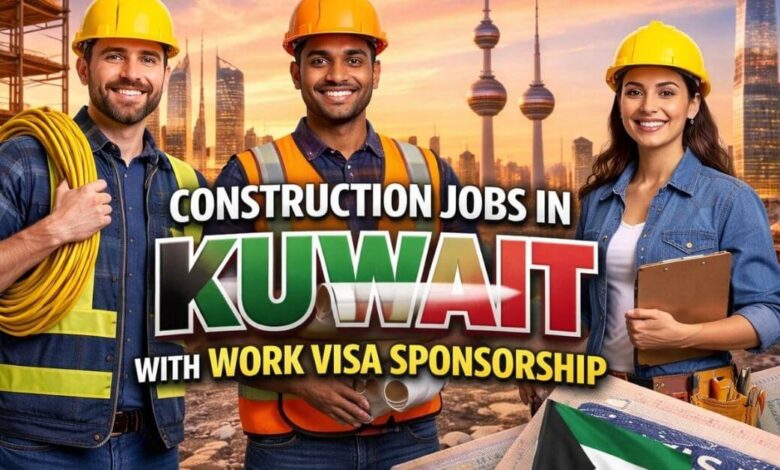 Construction Jobs in Kuwait with Work Visa Sponsorship