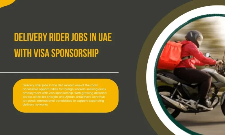 Delivery Rider Jobs in UAE