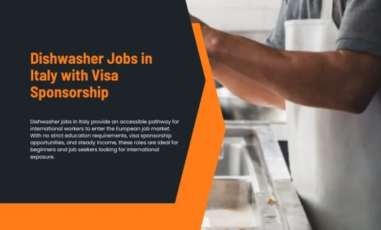 Dishwasher Jobs in Italy