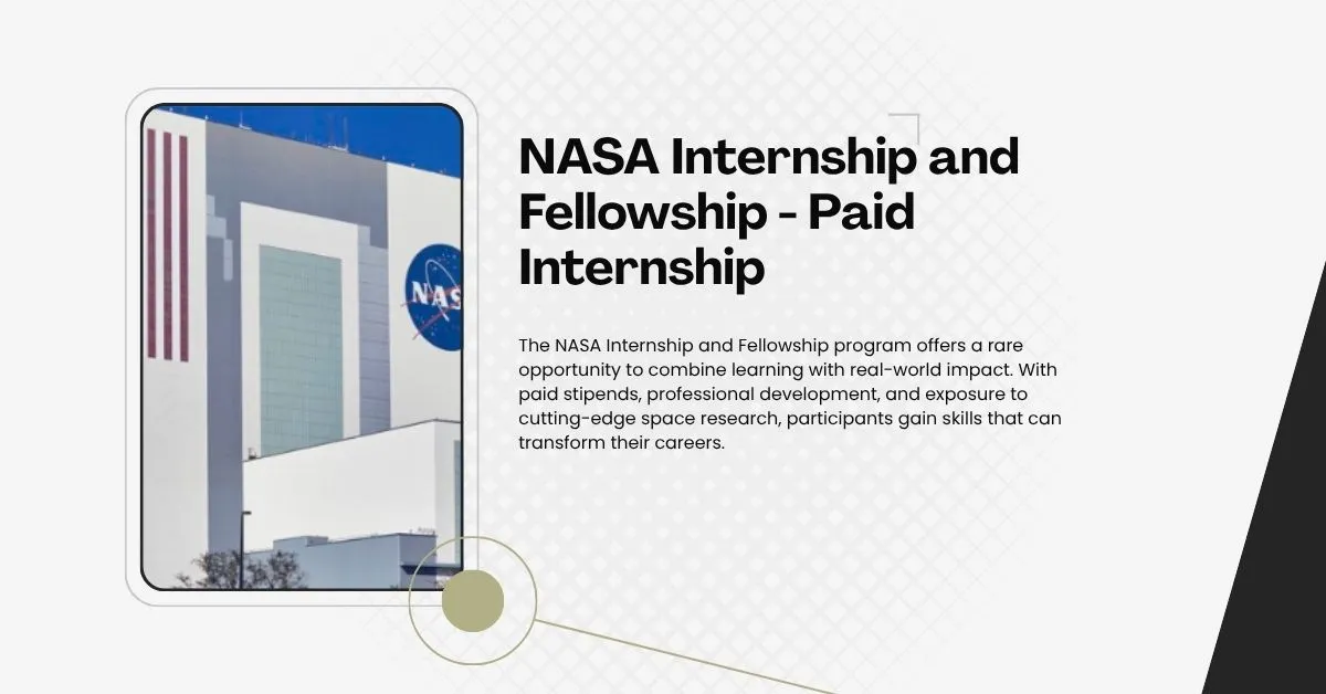 Nasa Pathway Internship Program NASA Internship and Fellowship 2026 - Paid Internship