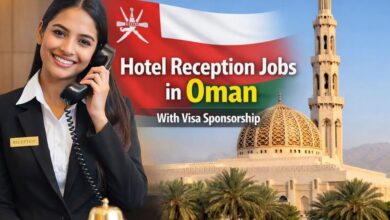 Hotel Receptions Jobs in Oman with Visa Sponsorship