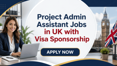 Project Admin Assistant Jobs in UK with Visa Sponsorship