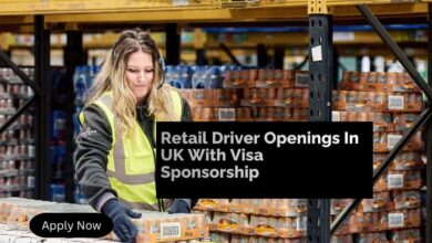 Retail Driver Openings In UK With Visa Sponsorship
