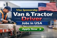Visa Sponsorship Van & Tractor Driver Jobs in USA