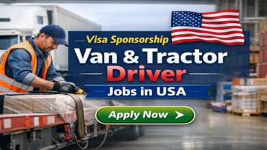 Visa Sponsorship Van & Tractor Driver Jobs in USA