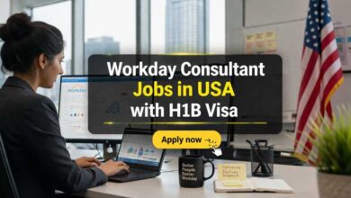 Workday Consultant Jobs in USA with H1B Visa