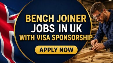 Bench Joiner Jobs in UK with Visa Sponsorship