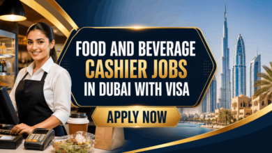 Food and Beverage Cashier Jobs in Dubai with Visa