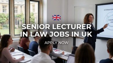 Senior Lecturer in Law Jobs in UK