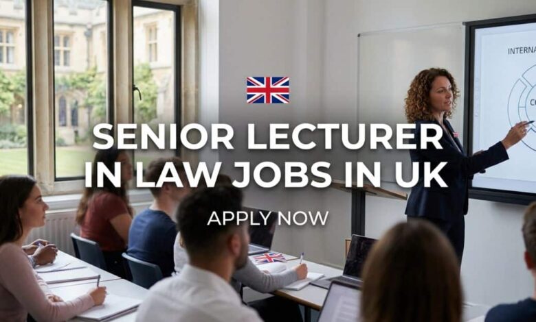 Senior Lecturer in Law Jobs in UK