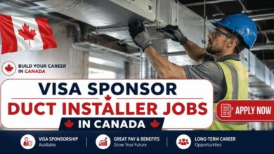 Visa Sponsor Duct Installer Jobs in Canada