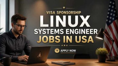 Visa Sponsorship Linux Systems Engineer Jobs in USA