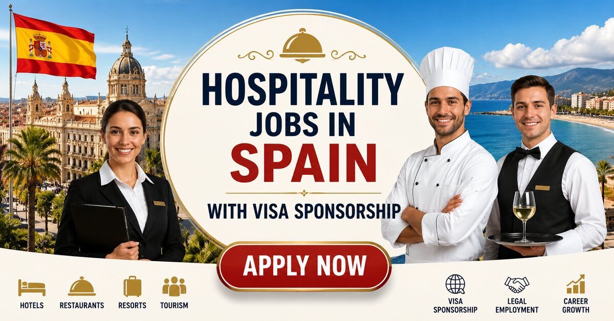 Hospitality Jobs in Spain with Visa Sponsorship 2026